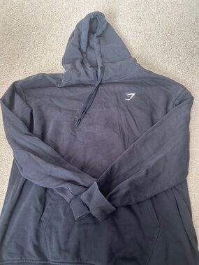 Gymshark Black Women's Lightweight Hoodie with Subtle Logo